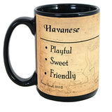 Faithful Friends Havanese Black Dog Breed Coffee Mug