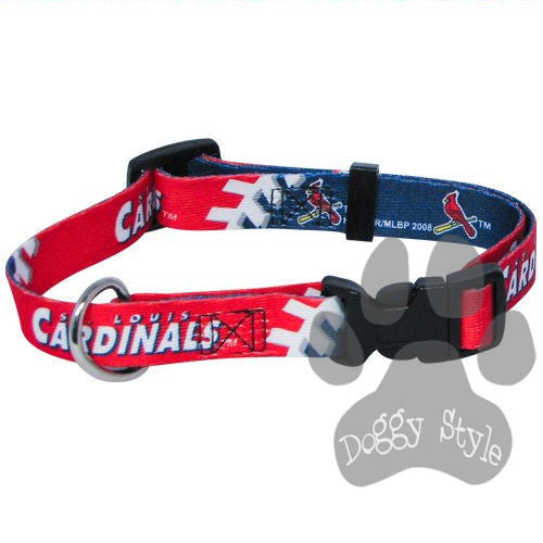 Officially Licensed MLB St. Louis Cardinals Premium Baseball Dog Collar