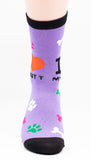 I Love My Mutt Socks Dog Breed Foozy Novelty Socks
