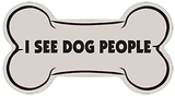 I See Dog People Dog Bone Car Sticker