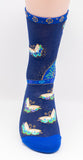 Indigo Cats Laurel Burch Socks