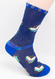 Indigo Cats Laurel Burch Socks