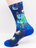 Indigo Cats Laurel Burch Socks