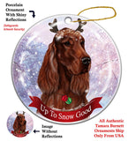 Irish Setter Howliday Dog Christmas Ornament