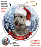 Irish Wolfhound Howliday Dog Christmas Ornament