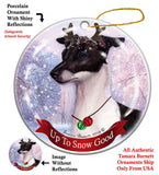 Italian Greyhound Blue Howliday Dog Christmas Ornament