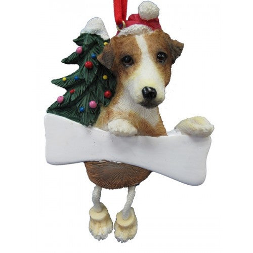 Dangling Leg Jack Russell Terrier Dog Christmas Ornament