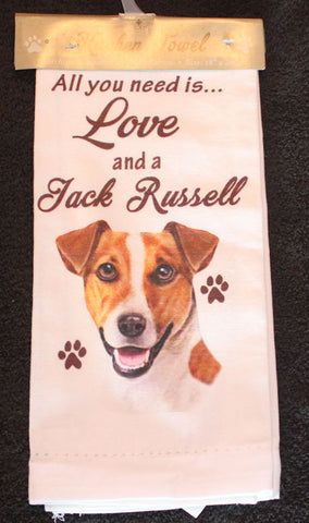 Jack Russell Dish Towel