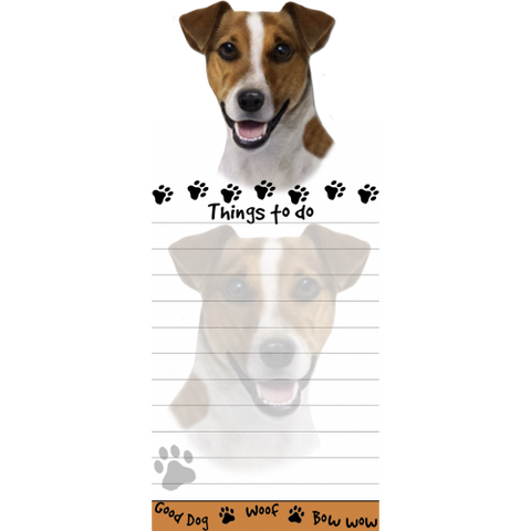 Jack Russell Terrier List Stationery Notepad