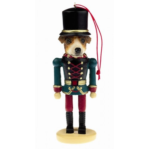 Jack Russell Terrier Dog Toy Soldier Nutcracker Christmas Ornament