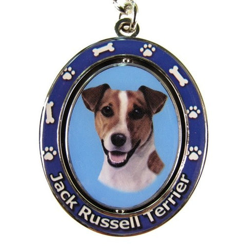 Jack Russell Terrier Dog Spinning Keychain