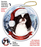 Japanese Chin Black Howliday Dog Christmas Ornament