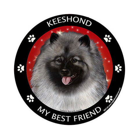 Keeshond My Best Friend Dog Breed Magnet