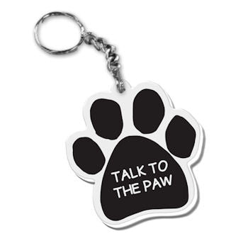 Dog Paw Key Chain Talk To The Paw FOB Key Ring