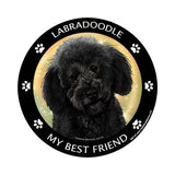 Labradoodle Black My Best Friend Dog Breed Magnet
