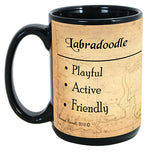 Faithful Friends Labradoodle Black Dog Breed Coffee Mug