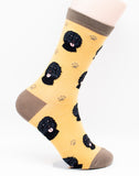 Labradoodle Black Dog Breed Novelty Socks