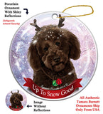 Labradoodle Black Howliday Dog Christmas Ornament
