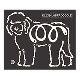 K Lines Labradoodle Window Tattoo Decal