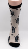 Labradoodle Black Dog Breed Novelty Socks