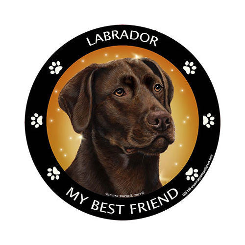 Chocolate Labrador My Best Friend Dog Breed Magnet