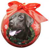 Labrador Retriever Chocolate Lab Shatterproof Dog Breed Christmas Ornament