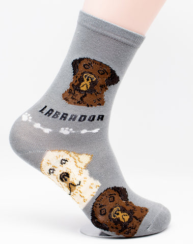 Labrador Retriever Dog Breed Foozy Novelty Socks