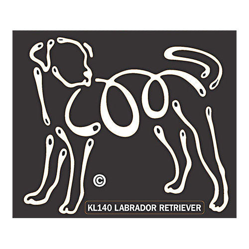 K Lines Labrador Retriever Window Tattoo Decal