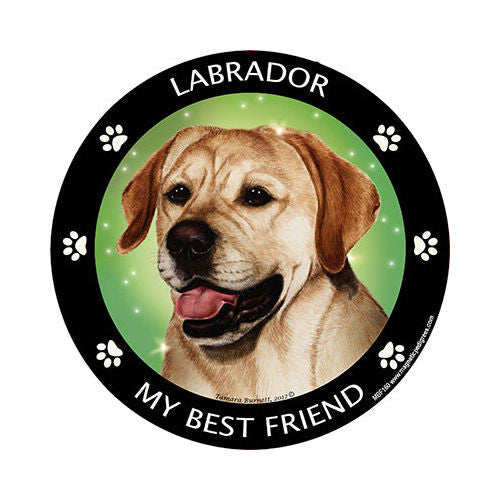 Labrador Yellow My Best Friend Dog Breed Magnet