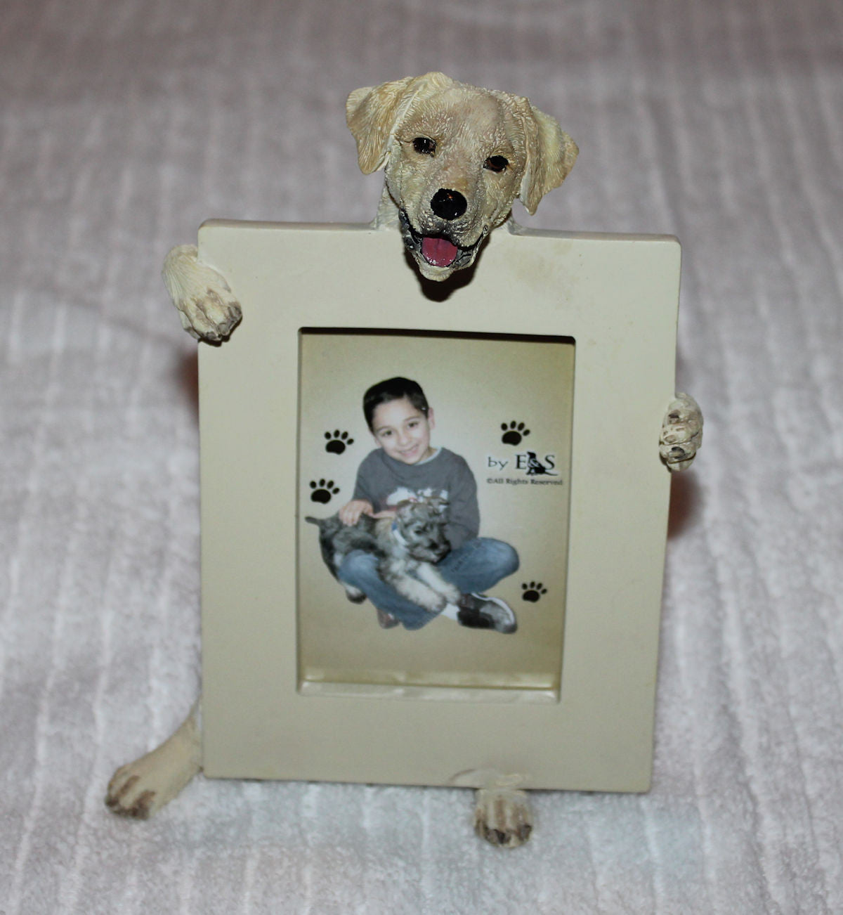 Labrador Photo Frame Labrador Yellow Dog Holding Picture Frame | Doggy Style Gifts
