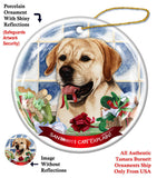 Labrador Yellow Assorted Howliday Dog Christmas Ornament