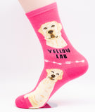 Labrador Retriever Dog Breed Foozy Novelty Socks