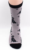 Labrador Black Dog Breed Novelty Socks