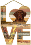 Labrador Retriever Assorted Love Sign