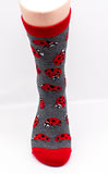 Lady Bugs Insect Novelty Socks