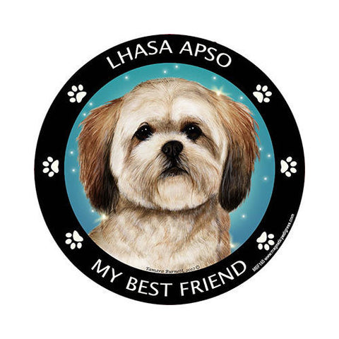 Lhasa Apso My Best Friend Dog Breed Magnet
