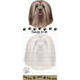 Lhasa Apso List Stationery Notepad