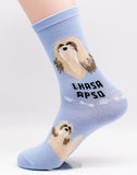 Lhasa Apso Dog Breed Foozy Novelty Socks