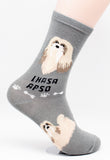 Lhasa Apso Dog Breed Foozy Novelty Socks