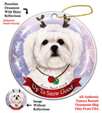 Lhasa Apso Howliday Dog Christmas Ornament