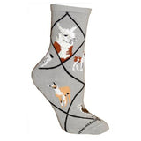 Llama Farm Animal Novelty Socks Gray 