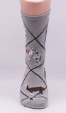 Llama Farm Animal Novelty Socks Gray
