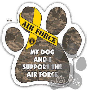 My Dog and I Support the Air Force Paw Magnet