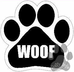 Woof Dog Paw Magnet