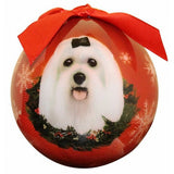 Maltese Shatterproof Dog Breed Christmas Ornament