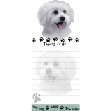 Maltese Puppy List Stationery Notepad