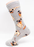 Pug Pizza Man's Best Friend Socks