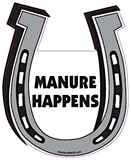 Manure Happens Chompin' Horseshoe Magnet