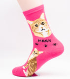 Manx Socks Cat Breed Foozy Novelty Socks