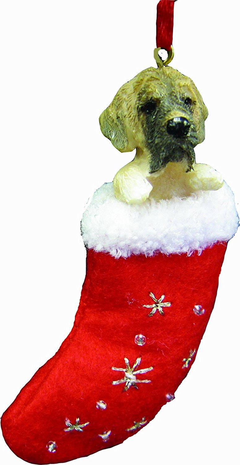 Santa's Little Pals Mastiff Christmas Ornament